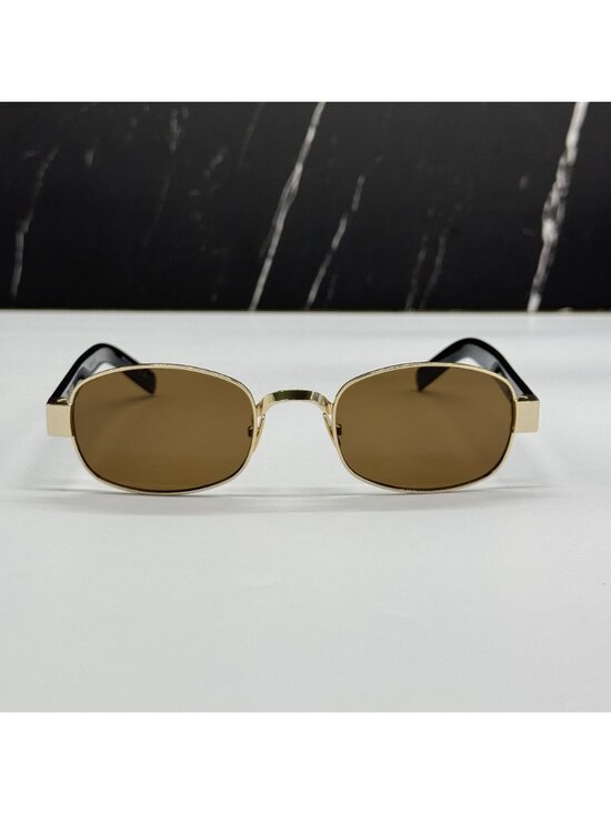 Saint Laurent SL706 001 Black Brown Square Unisex Sunglasses main image 6